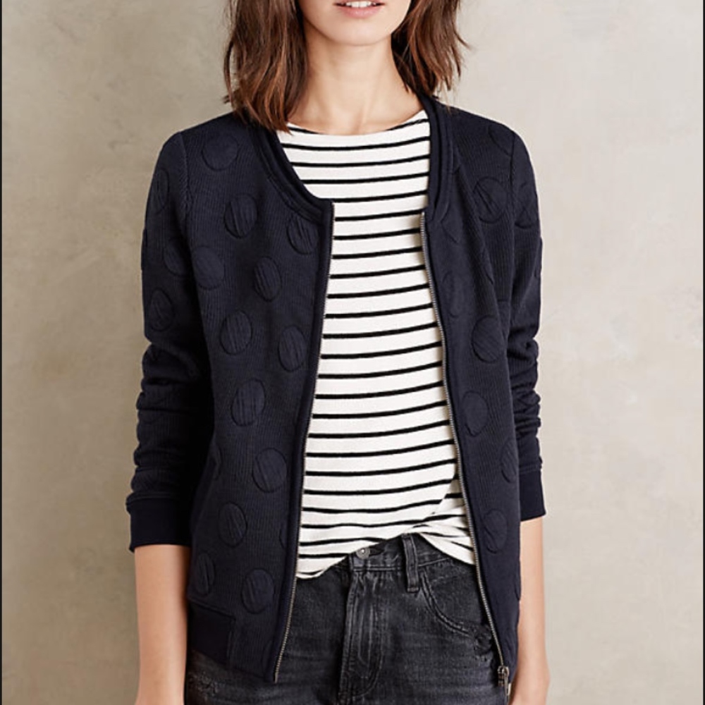 Anthropologie Dotted Darcy Jacket